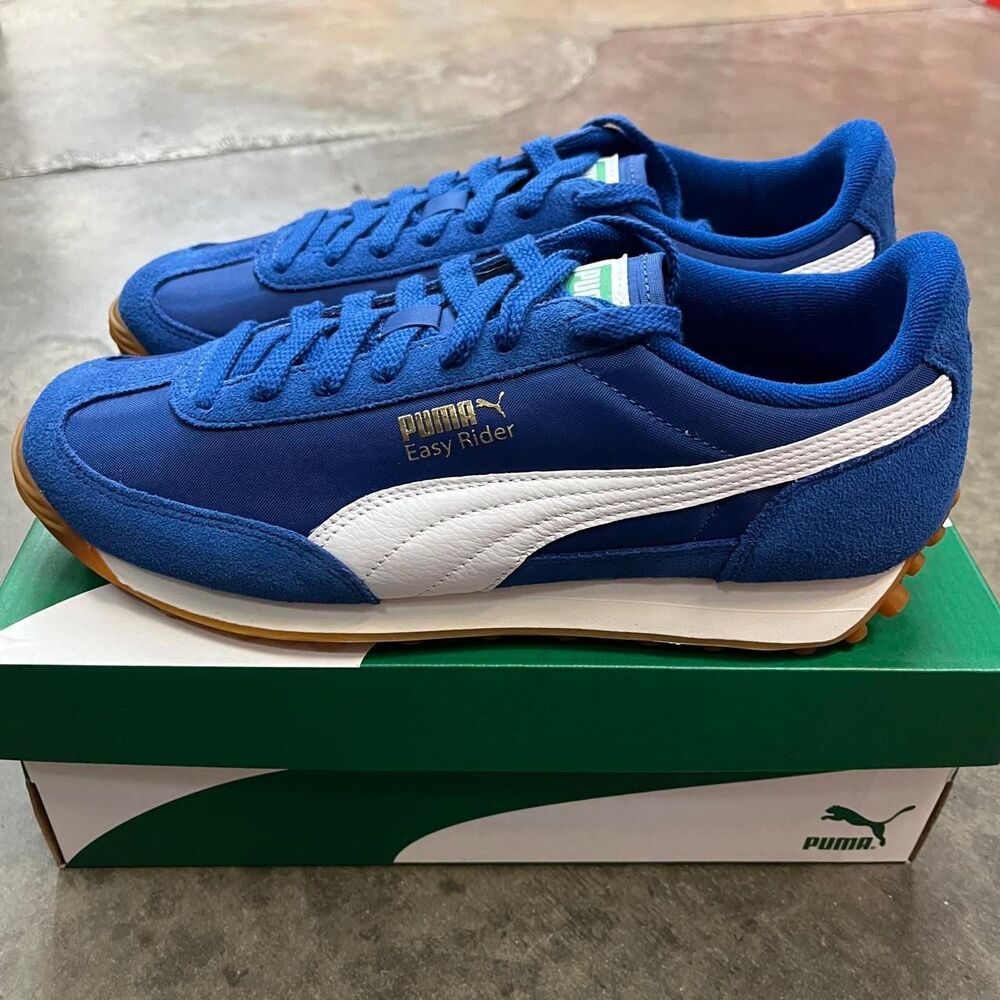 Puma Men's Blue and Navy Trainers - Picture 5 of 7